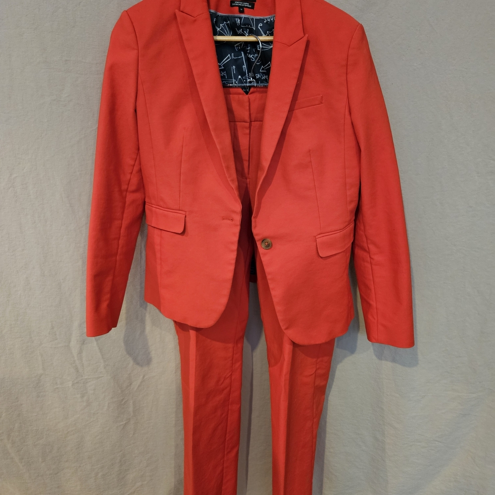 RW&CO. Vibrant Coral Red Suit Set